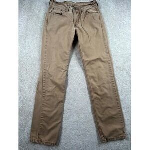 Levi's Jeans Mens 29x32 Beige Stretch Medium Wash Straight Leg Everyday Wear